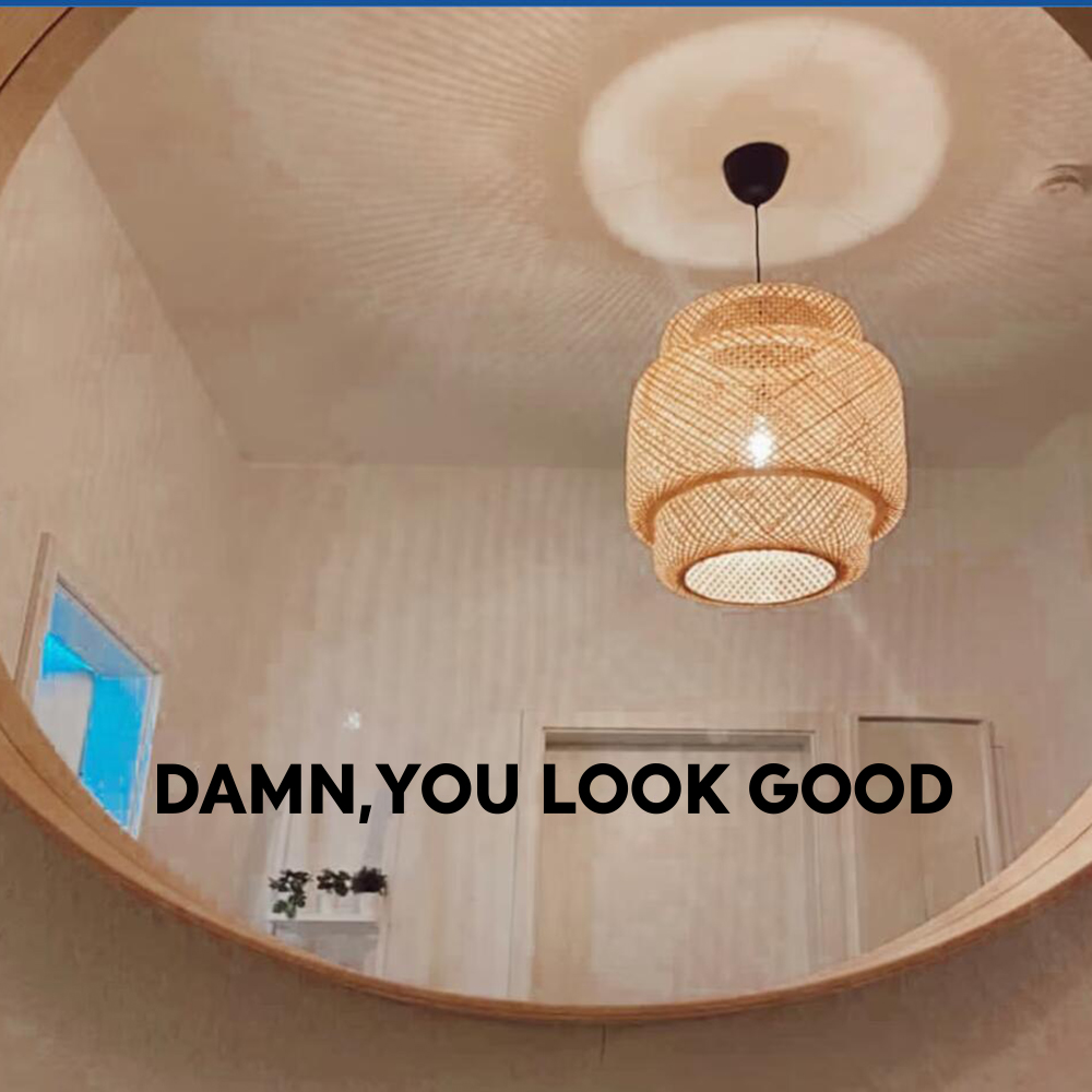 Home Goods Bathroom Mirrors - Você parece bom delicado espelho adesivo