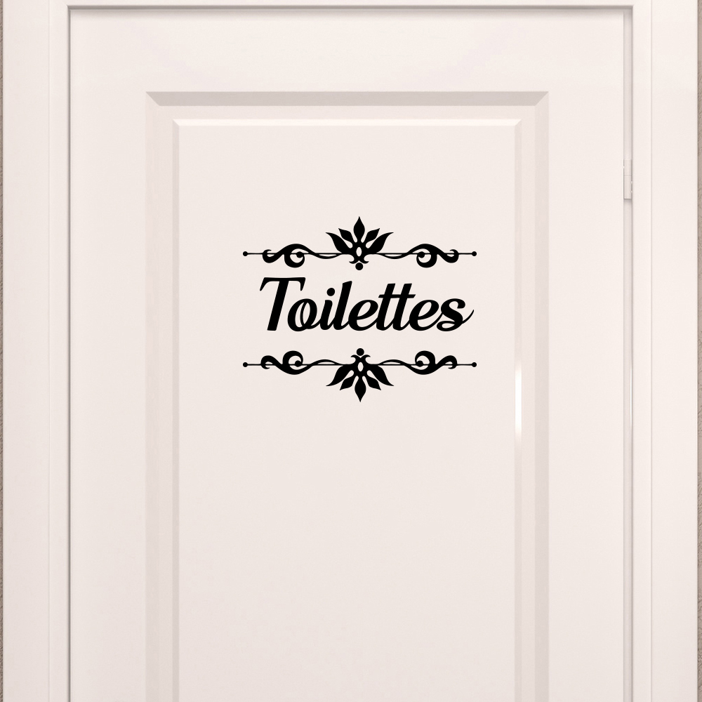 Home Bathroom Tiles - Decalque De Banheiro Francês Com Flor,