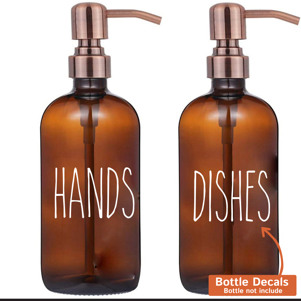 Home Bathroom Pictures - Etiquetas adesivas para garrafas, 4 unidades,