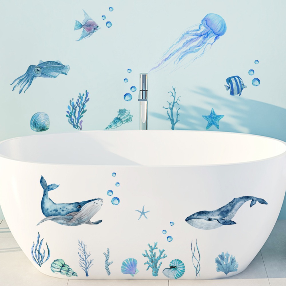 Home Bathroom Pictures - Adesivos de parede para banheira, ornamento