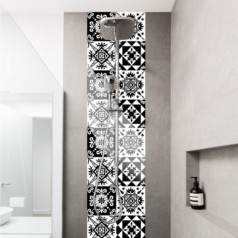 Home Bathroom Tiles - 10 Peças Adesivos Decorativos de Parede