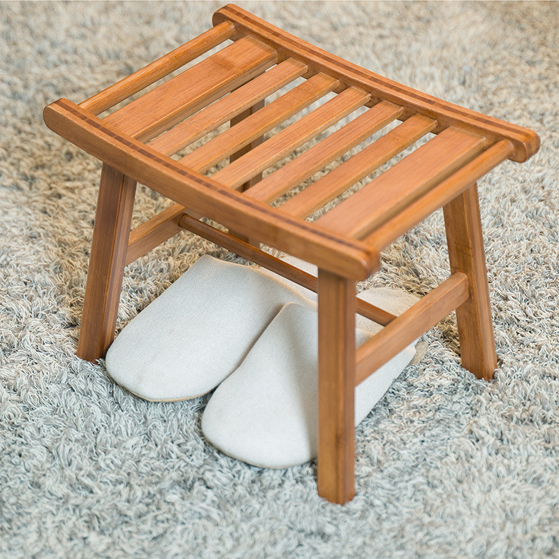 Home Bathroom Sauna - Banco de Banho de Bambu Antiderrapante,