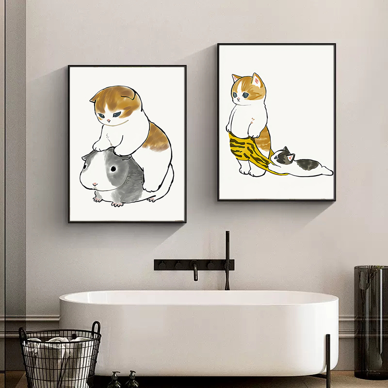 Gato no Banheiro Brincando com - Home Bathroom Pictures avaliação e preço