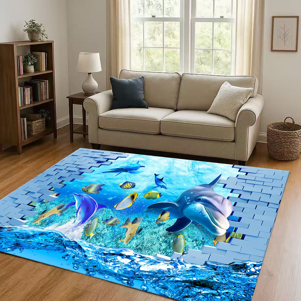 Ilusão 3d subaquática mundo qu - Home Bathroom Break avaliação e preço