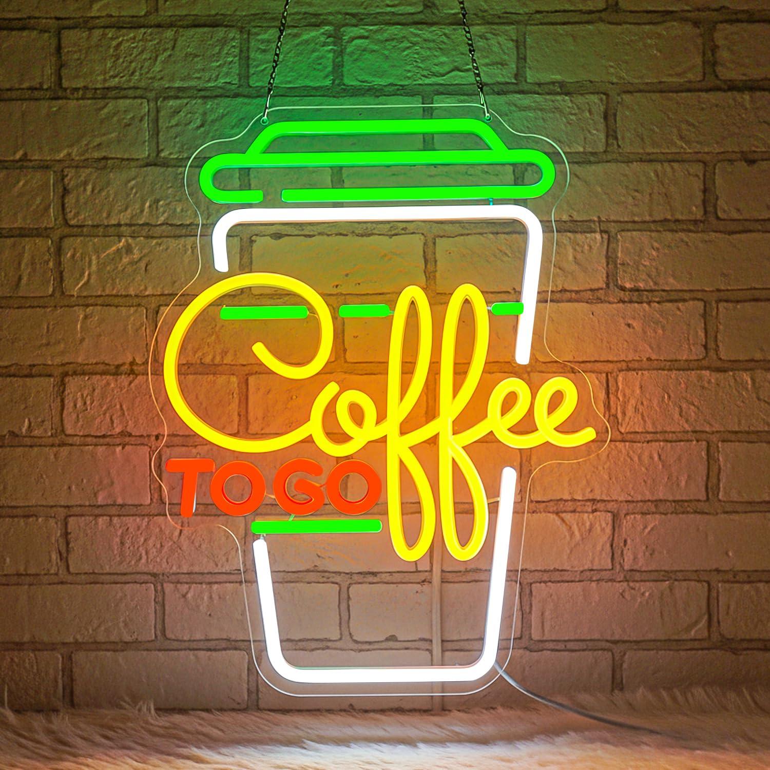 Letreiro Neon de Café com Luze - Home Kitchen & Bathroom avaliação e preço