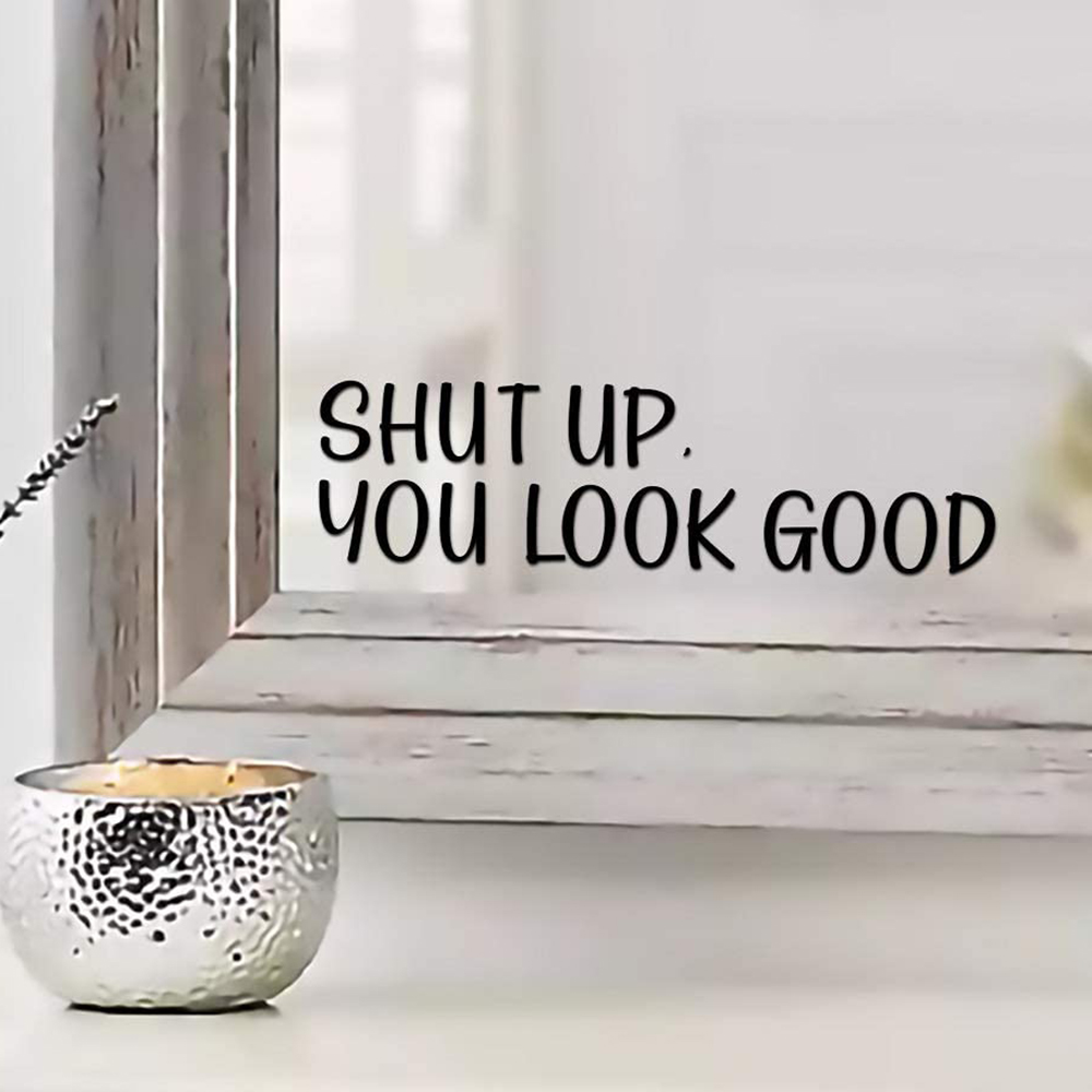 Sh * t UP Você parece boa cita - Home Goods Bathroom Mirrors avaliação e preço