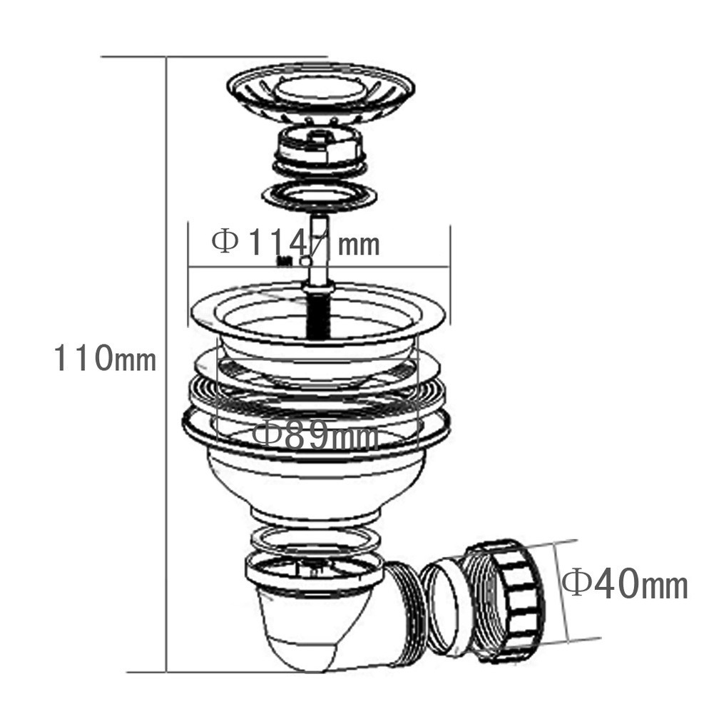 Tubo de drenagem de cozinha em - Home Kitchen & Bathroom avaliação e preço