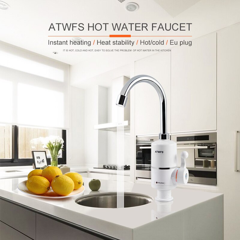 ATWFS-Tankless aquecedor elétr - Home Bathroom Water Heater avaliação e preço