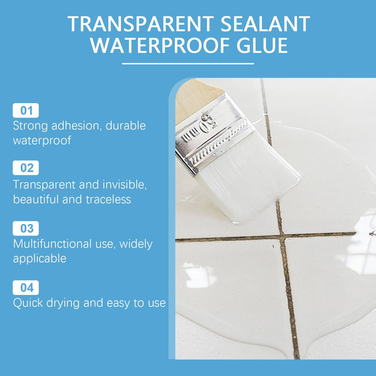 Selante transparente à prova d - Home Bathroom Tiles avaliação e preço